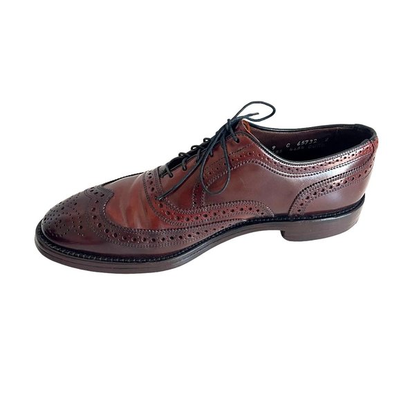 Allen Edmonds Cambridge Shell Cordovan Wingtip Dress Shoes Brown, 8685, Size 9 C main image 10